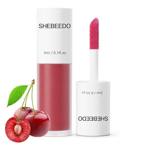 Image of Clear Lip Gloss, Clear Lip Oil, Lipgloss & Lipstain - Fruity 3ml Moisturising Tinted Gloss with Mirror Shine, Juicy Plumping Look for Dry Lips, K-Beauty Daily Makeup Gift (Cherry)