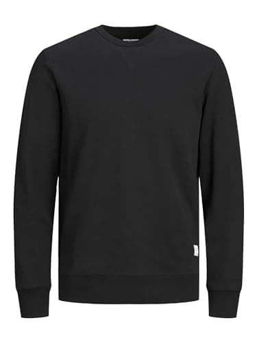 Image of Jack and Jones Mens Basic Crew Sweater Black M
