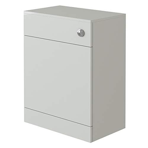 Image of VeeBath Linx BTW Back to Wall WC Toilet High Gloss White Bathroom Furniture Concealed Cistern Cabinet Unit - 600 x 300mm