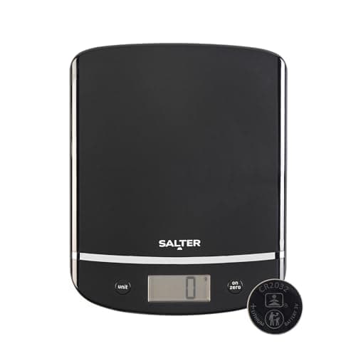 Image of Salter Aquatronic Digital Kitchen Scale - Electronic Food Scale, Measure Liquids, Wet & Dry Ingredients, 5kg/11lbs Capacity, Add & Weigh Ingredients Together, Easy Read LCD Display, Includes Battery