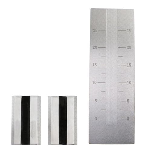 Image of Danive Single Groove Stainless Steel Fineness Gage, Grindometer Gauge Gauge Single-Channel Grind Fineness Gauge(0-25um)