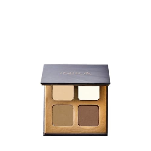 Image of INIKA Organic Brow Palette. Custom Eyebrow Colour and Wax to Sculpt, Fill and Set Brows with long-lasting results. Vegnd and Natural Ingredients.