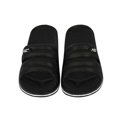Image of A2Z Kids Girls Ladies EVA Summer Sliders Lightweight Waterproof Shower Pool - Slider 1301 Black 8 UK
