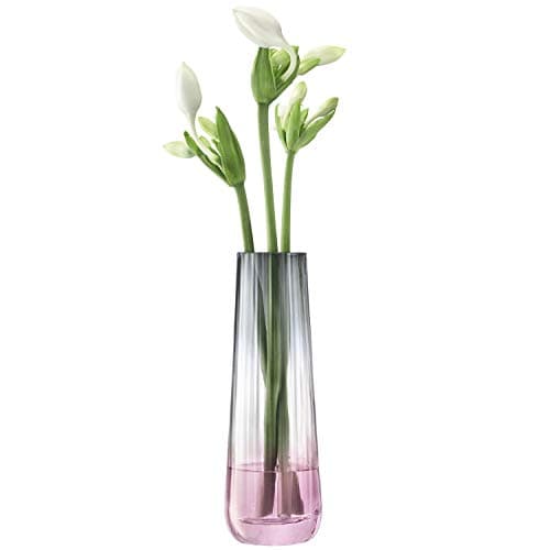 Image of LSA Dusk Vase H20cm Pink/Grey| 1 Unit | Mouthblown & Handmade Glass | Hand Painted | DU09