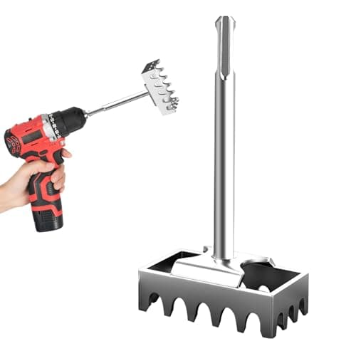 Image of SDS Plus Square Hole Cutter for Electrical Box, Manganese Steel Rectangle Slot Cutter Tool for Electric Hammer, Fast Wall Circle Head Chisel Hole Puncher for Installing Switch Box Socket