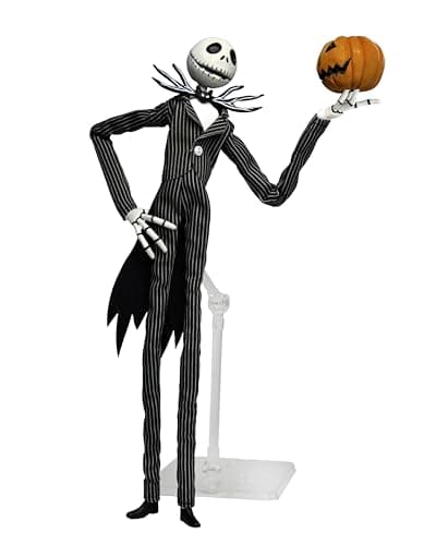 Image of NECA Collectible Nightmare Before Christmas Articulated Action Figure – Jack Skellington with Pumpkin