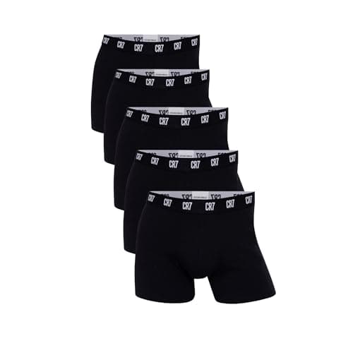 Image of CR7 Cristiano Ronaldo Men's Cotton Trunks, Black, S UK