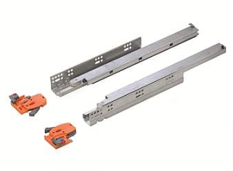 Image of Soft Close Undermounting Drawer Runner Full Extension Runners /3D Slides(1 Pair - 350mm)