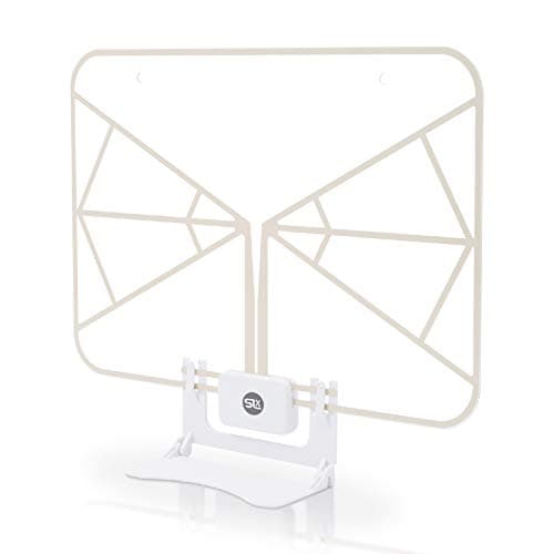 Image of Indoor TV Aerial for Digital Freeview, 2025 SLx 4K HD Paper-Thin Transparent TV Aerial HD TV Antenna with Built In USB Powered Signal Booster
