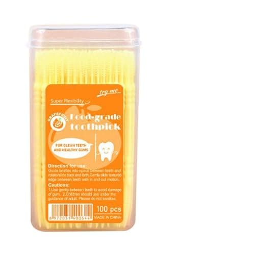 Image of Gourmet Flavored Toothpicks - Mint Cinnamon Picks | Compact Hygienic Wooden Toothpicks with Refreshing Flavors, Perfect for Restaurants, Travel, Office, or Personal Use 2.52 in