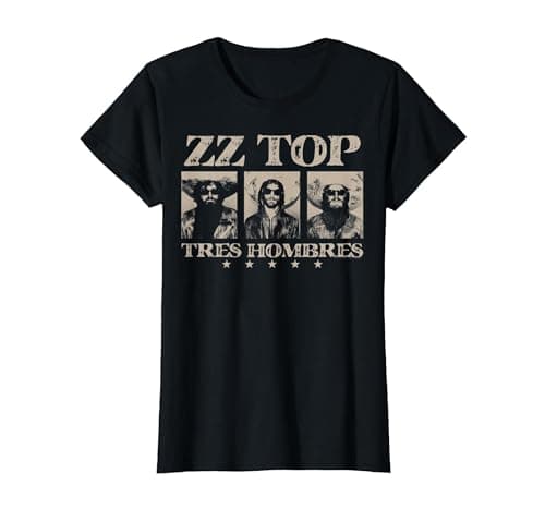 Image of ZZ Top Tres Hombres T-Shirt, Women, Black, Small