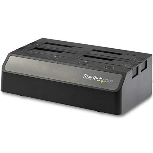 Image of StarTech.com 4-Bay USB 3.1 to SATA Hard Drive Docking Station, 10Gbps USB Hard Drive Dock, External 2.5/3.5" SATA III SSD/HDD Docking Station, Hot-Swap, Top-Loading (SDOCK4U313)