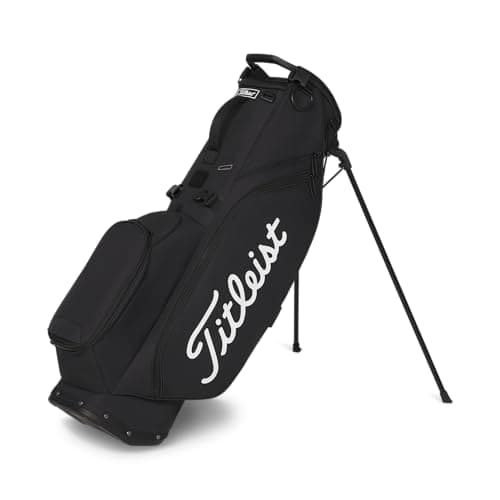 Image of Titleist Players S4 Stand Golf Bag, Black/Black/White