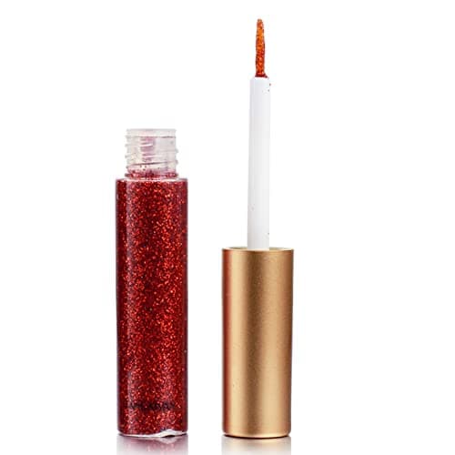 Image of Coloured Liquid Eye Liner, Waterproof Long-Lasting Glitter Liners, Silver Gold Pink Green Eyeliner for Eye Makeup