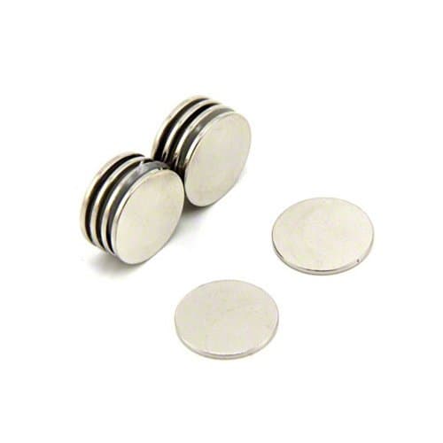 Image of N42 Neodymium Magnet for Arts, Crafts, Model Making, DIY, Hobbies, Office and Home - 15mm dia x 1mm thick - 1.1kg Pull - Pack of 10