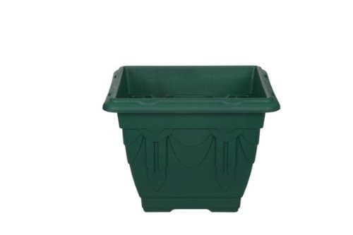 Image of Whitefurze G02046 30cm Square Venetian Planter - Forest Green