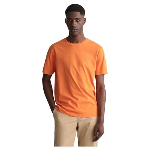 Image of GANT REG Shield SS T-Shirt, Pumpkin Orange, XXL