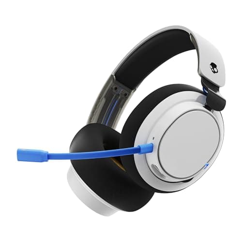 Image of Skullcandy SLYR Pro Wireless Multi-Platform Over-Ear Gaming Headset with Ultra Low Latency USB-A Transmitter, Compatible with PlayStation or Xbox, PC, Nintendo Switch - Black/Blue