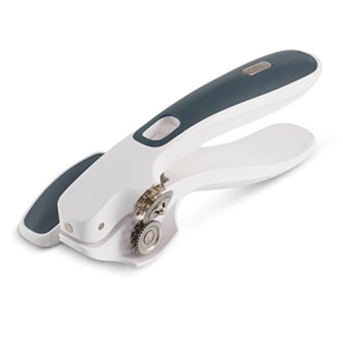 Image of Zyliss E930026U Lock' n Lift Can Opener, Walnut, White