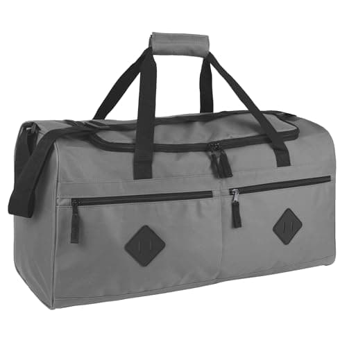 Image of Cricket Duffle Bags for Men 55L Men’s Travel Holdall Gym, Weekend, Overnight Bag with Adjustable Shoulder Strap, Handles (Black)