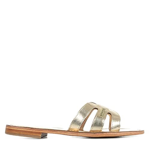 Image of Les Tropéziennes par M. Belarbi Women's Damia Flat Sandal, Gold, 4 UK