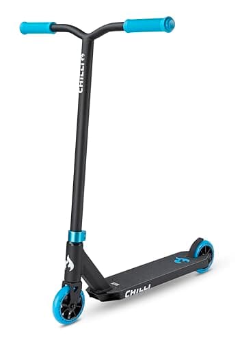 Image of Chilli Pro | All Star Base Scooter | Premium Stunt Scooter for Beginners to Intermediate Riders | Ages 8+ | Universal HIC Compression | Blue/Black