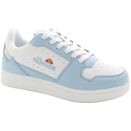 Image of Ellesse Nole Cupsole Womens Trainers White/SkyBlue 6 UK