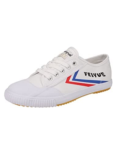 Image of FEIYUE Womens Authentic Fe Lo 1920 Heritage Kung Fu Martial Arts Shoe, White, 7 UK