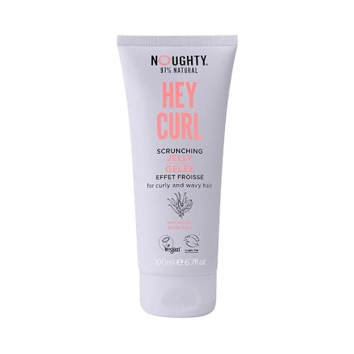 Image of Noughty 97% Natural Wave Hello Curl Jelly for Styling Curly Hair, Coils and Waves, Defining, Anti-Frizz Control, Lightweight Styling, Provides Medium-Hold, Vegan, Sulphate-Free Haircare, 200ml
