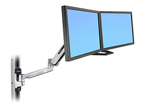 Image of Ergotron DUAL MONITOR & HANDLE KIT 97-783, Black, 16.4 kg, Wall, 97-783 (97-783, Black, 16.4 kg, Wall, 66 cm (26), 43.2 cm (17), 360ø)