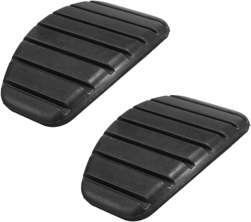 Image of 2 Pcs Black Car Pedal Covers,Non Slip Soft Car Clutch Brake Pedal Rubber Pad Cover,Hard Wearing Sturdy Car Pedal Cover Car Foot Pedal,Brake Pedal Clutch Pad,for Most of Car Automobile