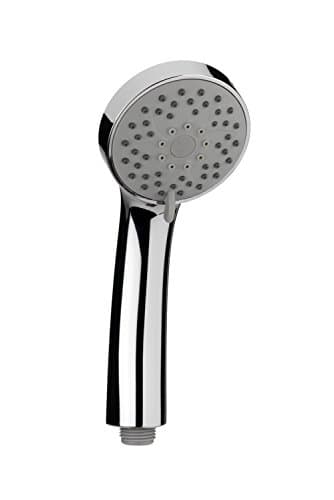 Image of Croydex Essentials Three Function Shower Handset with Rub Clean Nozzles, Chrome, 198 x 87 x 72.2mm (HxWxD)