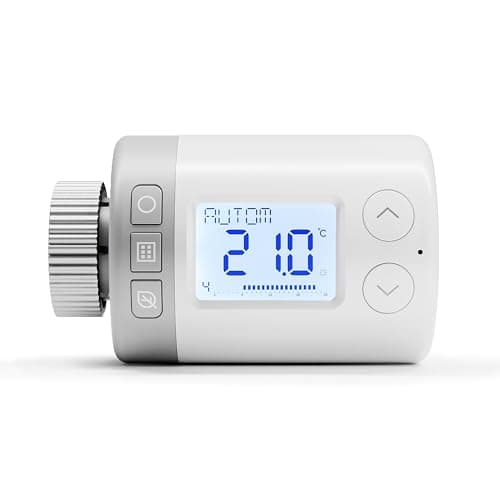 Image of Honeywell Home Smart Radiator Thermostat Valve/HR 27 ECO ETRV/Programmable Thermostatic Radiator Valve/Digital Intelligent Central Heating Controller/White