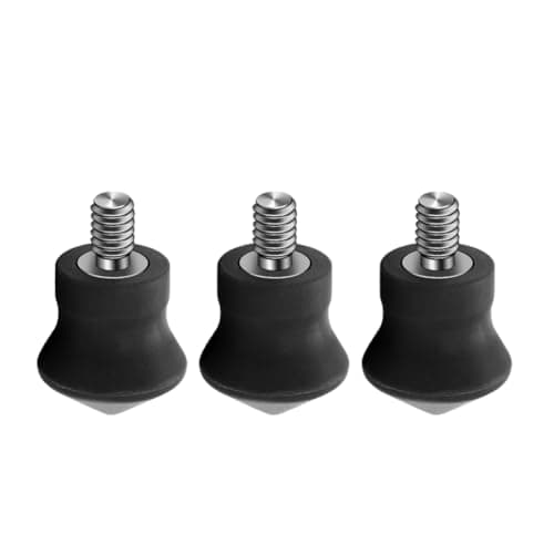 Image of Ribinuod 3Pcs Universal Tripod Foot Spikes Set 1/4 Inch Thread Stainless Steel Tripod Monopod Legs Feet Replacement Parts