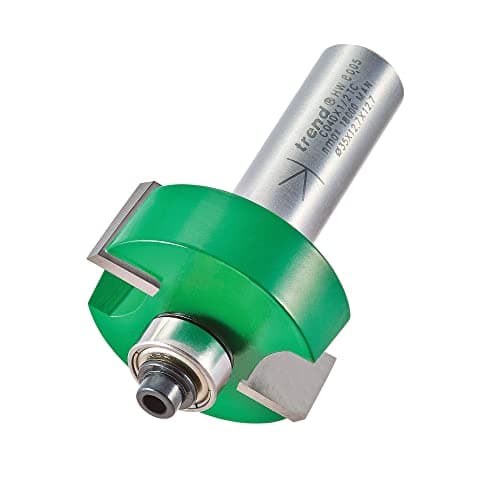 Image of Trend CraftPro Rebater Router Cutter, 1/2 Inch Shank, 12.7mm Cut Length, 35mm Cut Diameter, Includes Multiple Bearings, Tungsten Carbide Tipped, C040X1/2TC