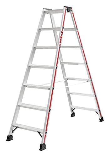 Image of Hymer Step Ladder on Both Sides, 2 x 7 Rungs, 402414