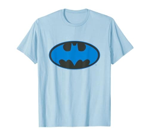 Image of DC Comics Batman Blue Infill Logo T-Shirt