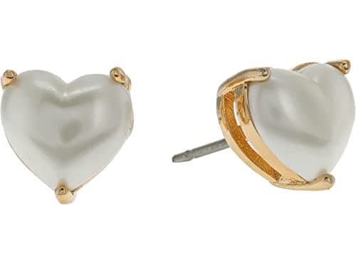 Image of Kate Spade New York Heart Studs, Pearl