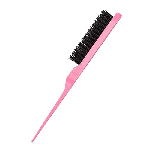 Image of IRYNA 1 Pack Pink Boar & Nylon Hair Brush, Slick Back, Volumising, Unisex, All Ages