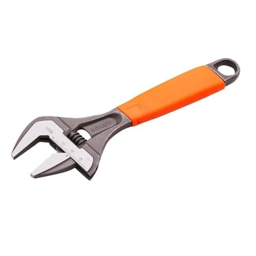 Image of Bahco 9031 Orange Ergo Adjustable Wrench 8" Extra Wide Opening 38mm - Limited Edition