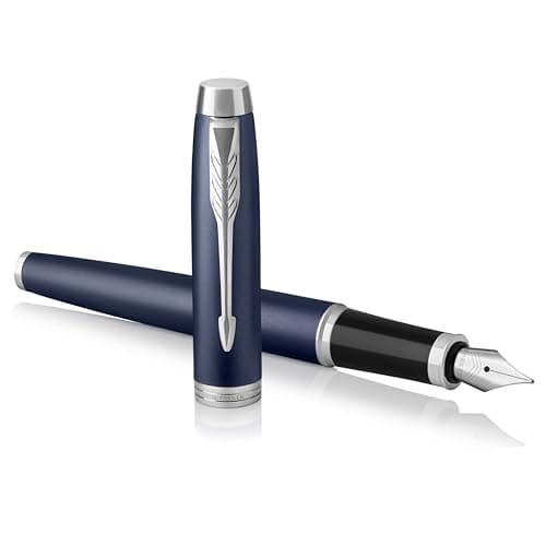 Image of Parker IM Fountain Pen | Matte Blue | Medium Nib with Blue Ink Refill | Gift Box