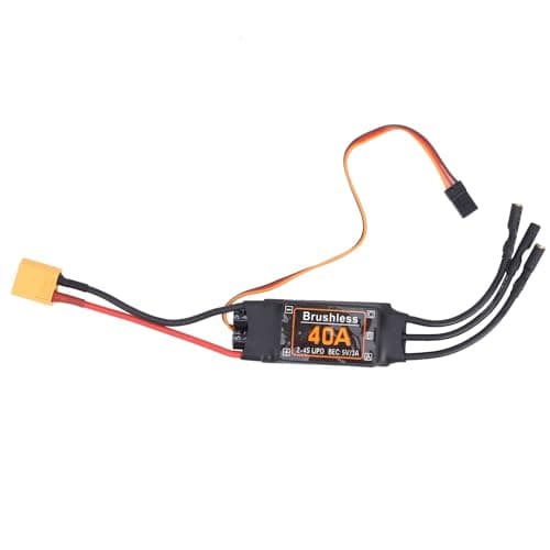 Image of Drfeify RC Brushless ESC, 40A Brushless ESC Speed Controller 5V/3A BEC Output for RC Drone Airplanes Accessory