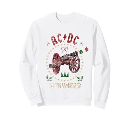 Image of Official AC/DC Christmas vintage rock for fans Sweatshirt