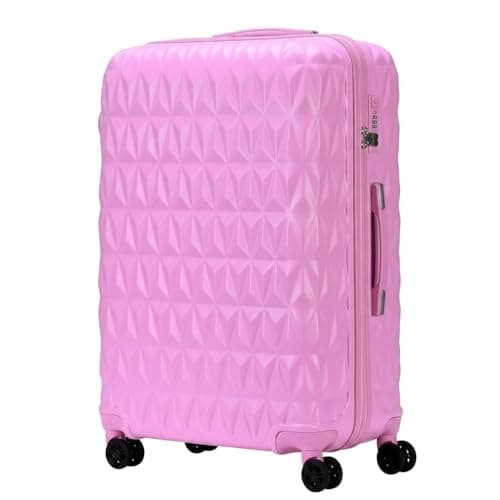 Image of CMY Suitcase 28 Inch Large Hard Shell Luggage Lightweight ABS 4 Dual Spinner Wheels Business Trip Trolley Case Suitcases Hold Check in Luggage 3 Digit Combination Lock (Pink, 28 inches)
