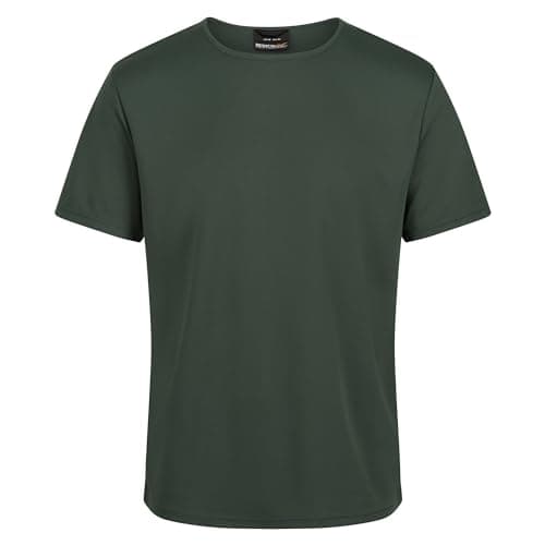 Image of Regatta Professional Mens Pro Wicking Reflective T Shirt Dark Green