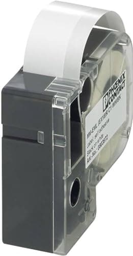 Image of PHOENIX CONTACT MM-EML (EX12) R C1 WH/BK Label, Endless x 12 mm Label Size White