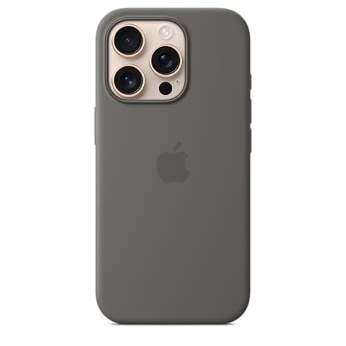 Image of Apple iPhone 16 Pro Silicone Case with MagSafe - Stone Grey 