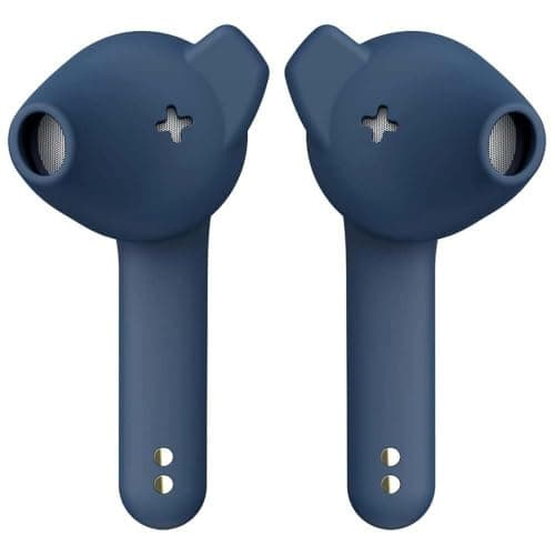 Image of Defunc True Basic IPX4 Bluetooth 5.0 Waterproof Wireless In-Ear Headphones with built-in microphone, one-step auto-pairing, long playback time and charging case (Blue)