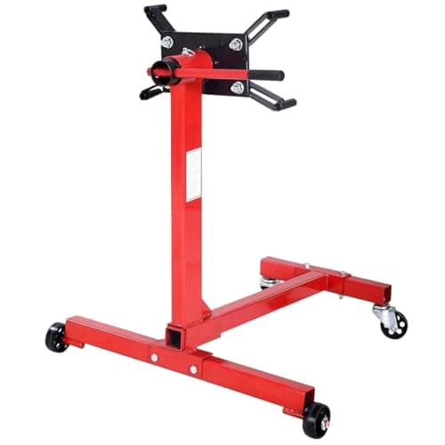 Image of Xmccvt Heavy Duty Engine Stand, 450 kg Load Capacity Steel Carrier Holder, Engine Jack for Repair & Maintenance, Car Workshop, Garage Equipment for SUV & Car