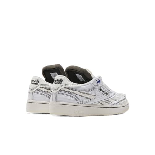 Image of Reebok Unisex Club C 85 Pump Sneaker, Footwear White/Chalk/Core Black, 6.5 UK